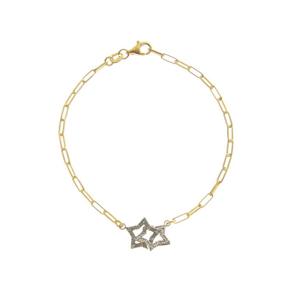 Meshmerise 18K Over Silver 0.10 Ct. Tw. Diamond Bracelet